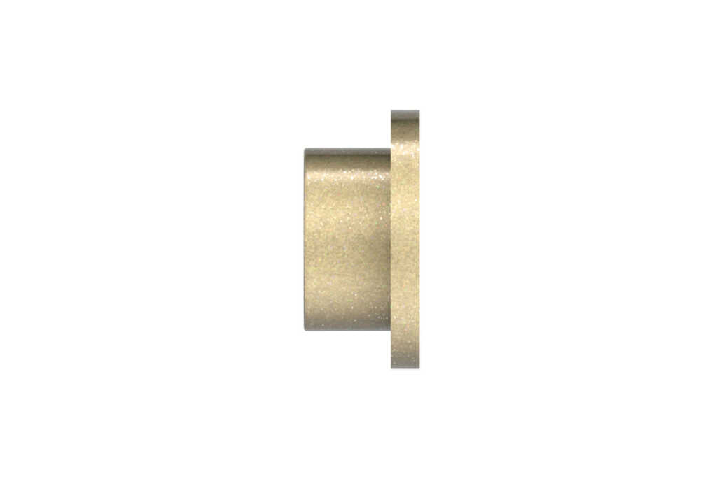 25mm Arc Soft Brass Disc Finial - single