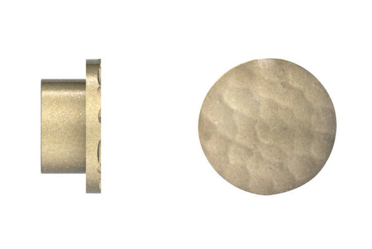 25mm Arc Soft Brass Hammered Disc Finial - single