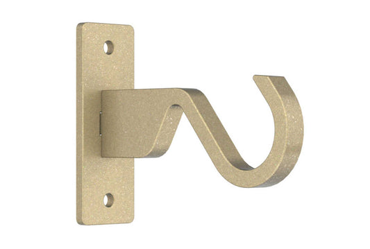 25mm Arc Soft Brass Side Bracket - single