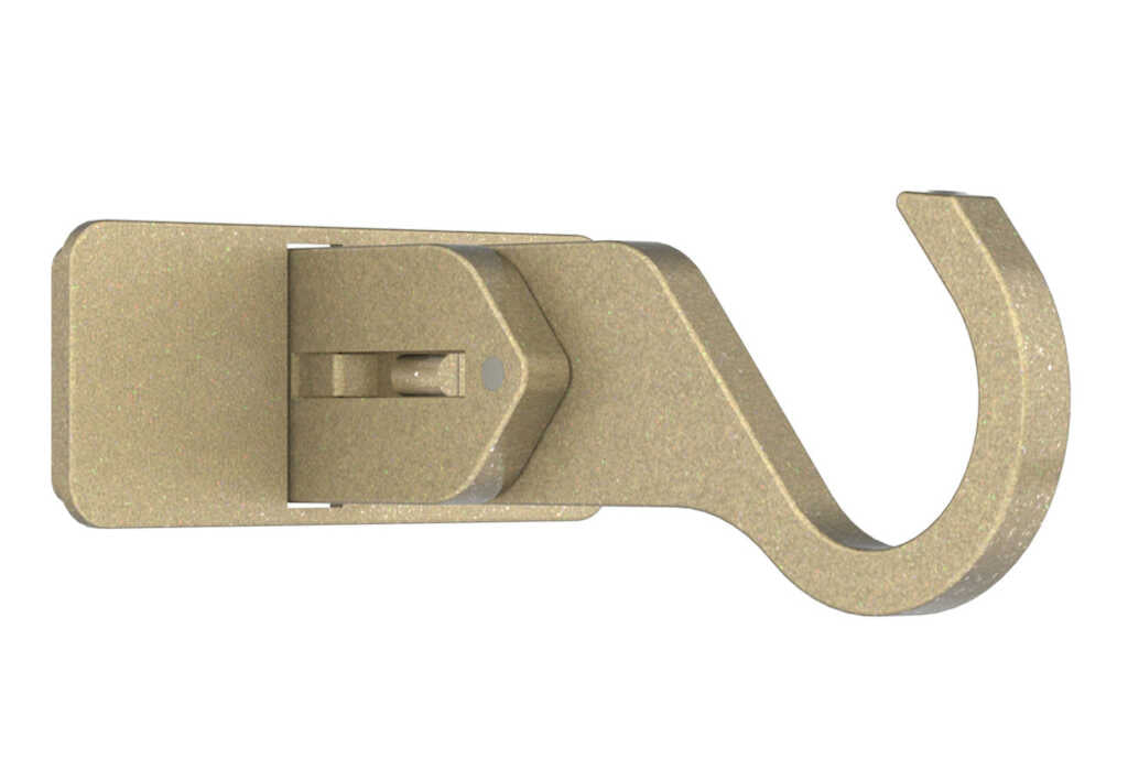25mm Arc Soft Brass Extendable Mid/Ceiling Bracket - single