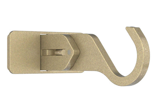 25mm Arc Soft Brass Extendable Mid/Ceiling Bracket - single