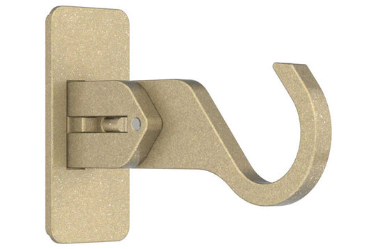 25mm Arc Soft Brass Extendable End Bracket - single
