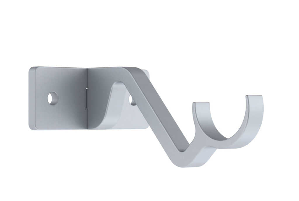 25mm Arc Soft Silver Passing Bracket - single