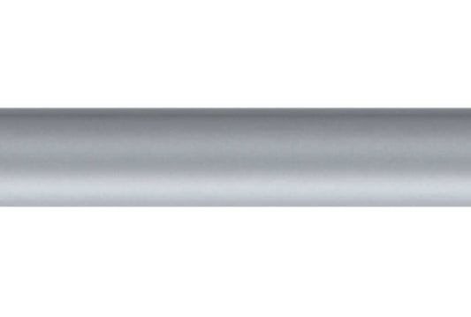 25mm Arc Soft Silver Curtain Pole only 150cm