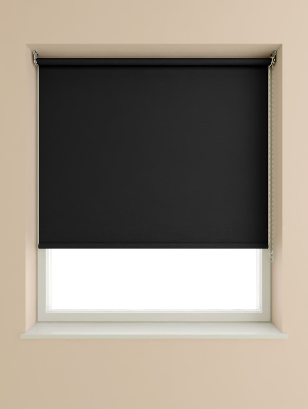 Speedy Blackout Roller Blind 60cm W x 175cm D Black