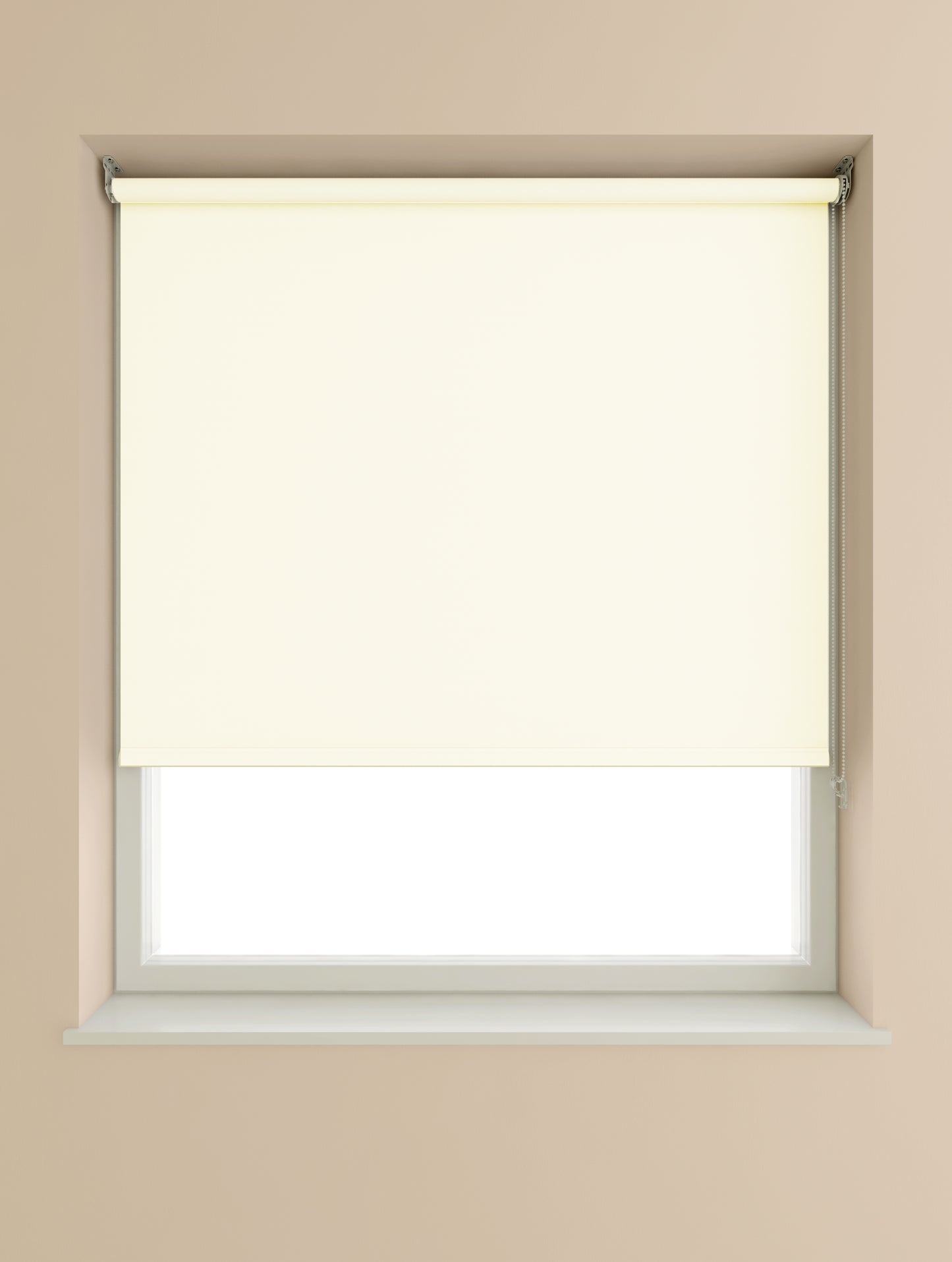 Speedy Blackout Roller Blind 120cm W x 175cm D Cream