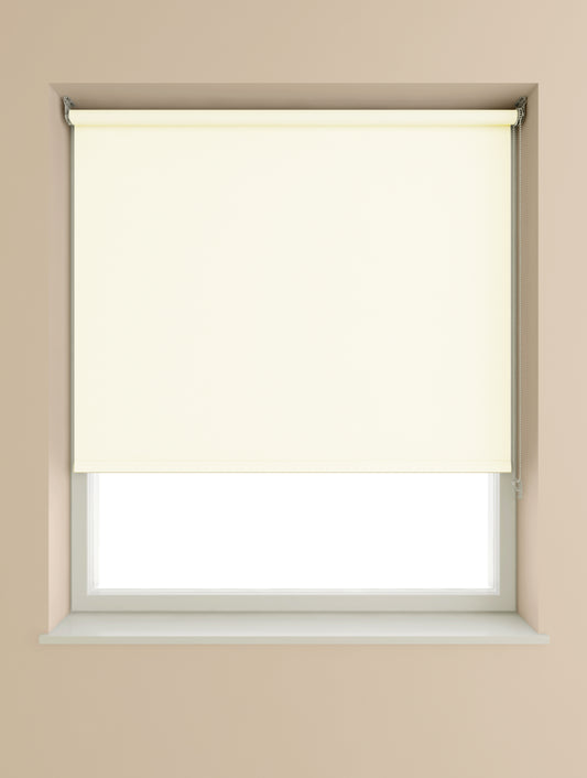 Speedy Blackout Roller Blind 60cm W x 175cm D Cream
