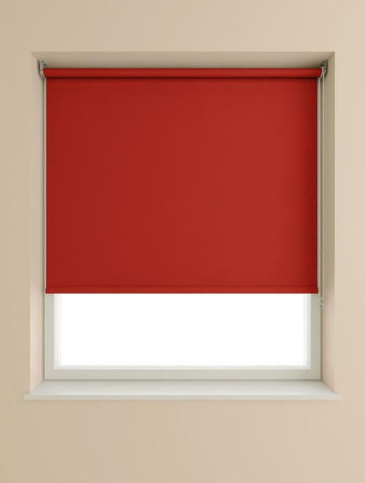 Speedy Blackout Roller Blind 180cm W x 175cm D Deep Red