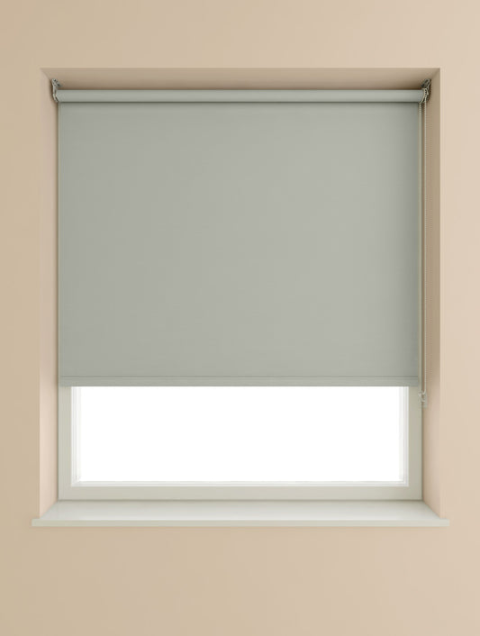 Speedy Blackout Roller Blind 180cm W x 175cm D Light Grey