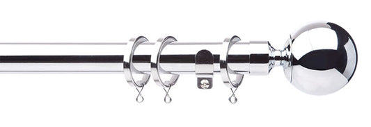 Cosmos 28mm Pole Set 120cm Chrome