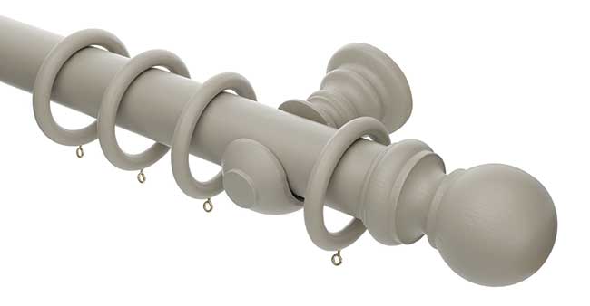 Honister 50mm Café Latte Wood Pole Set 360cm