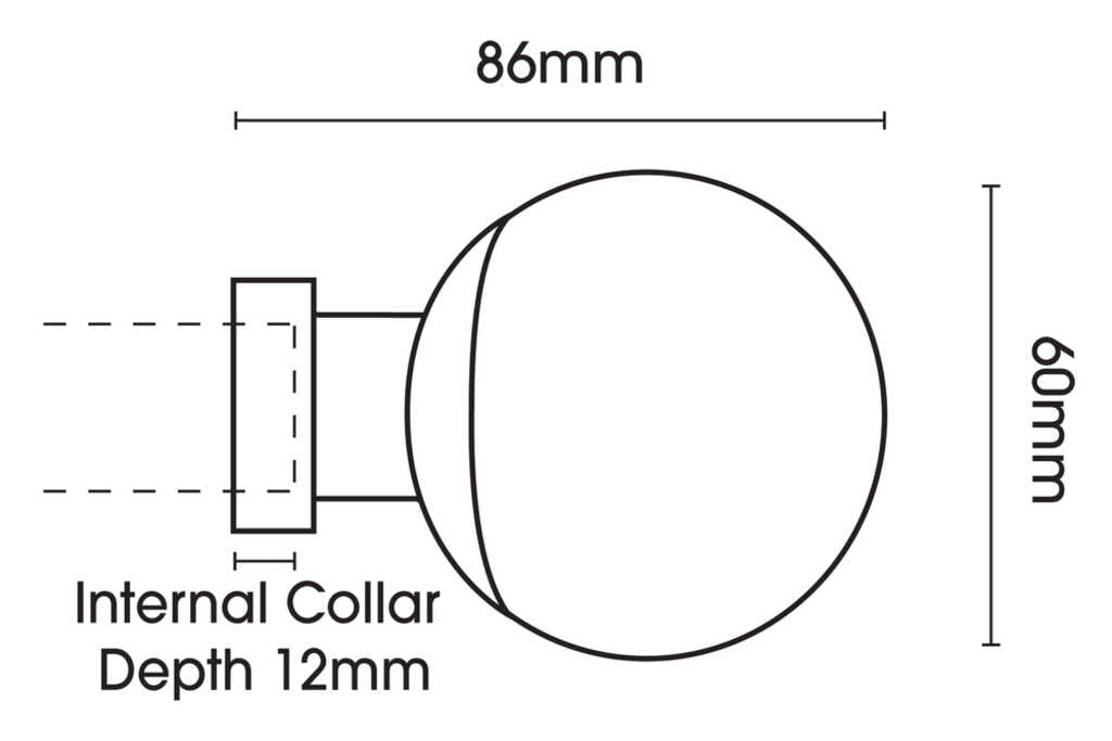 28mm Neo Ball Stainless Steel Eyelet Curtain Pole 300cm Cyl