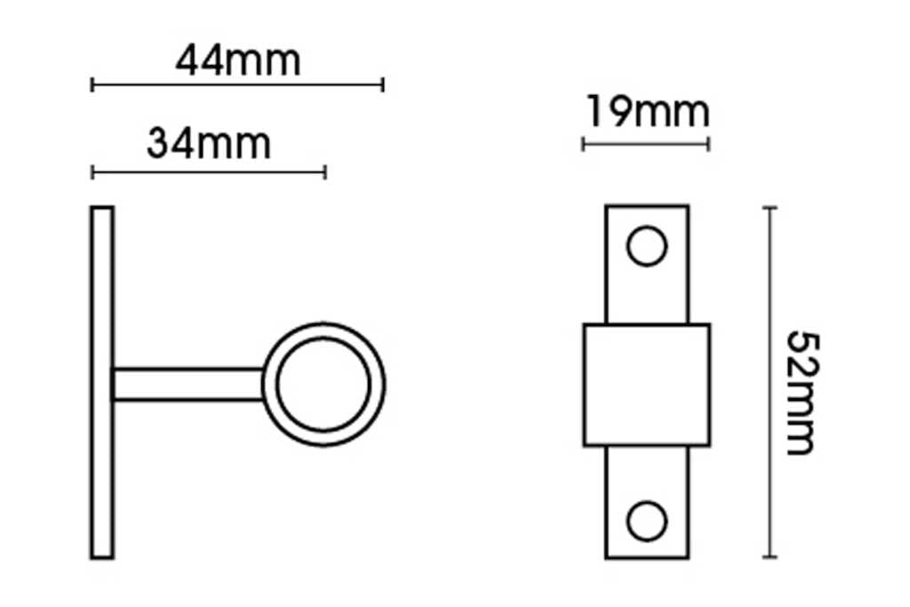 Artisan 12mm Classic Wrought Iron 200cm Curtain Pole Mini Cannon