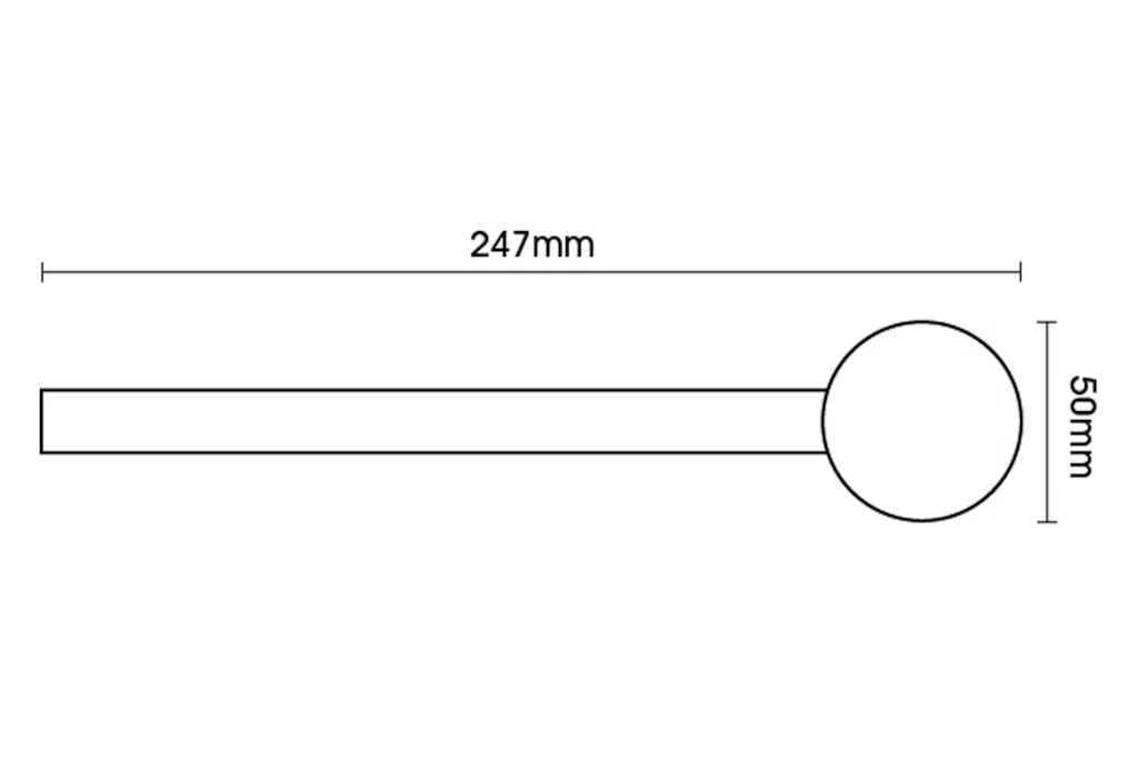 Artisan 16mm Classic Wrought Iron 200cm Black Double Curtain Pole Cannon