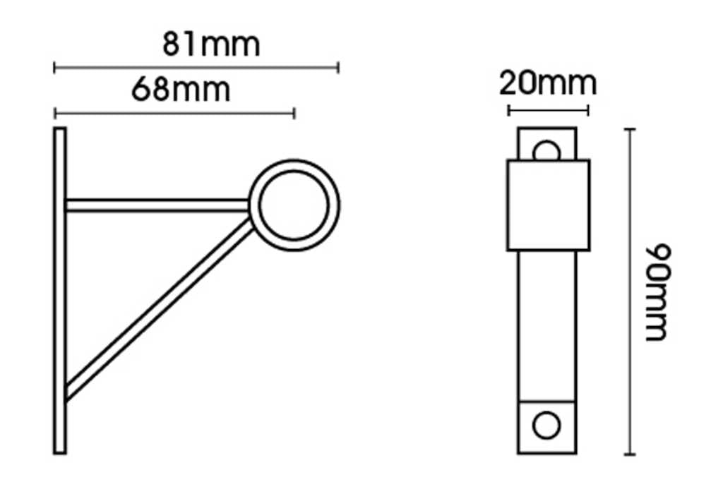 Artisan 16mm Classic Wrought Iron 300cm Curtain Pole Stopper