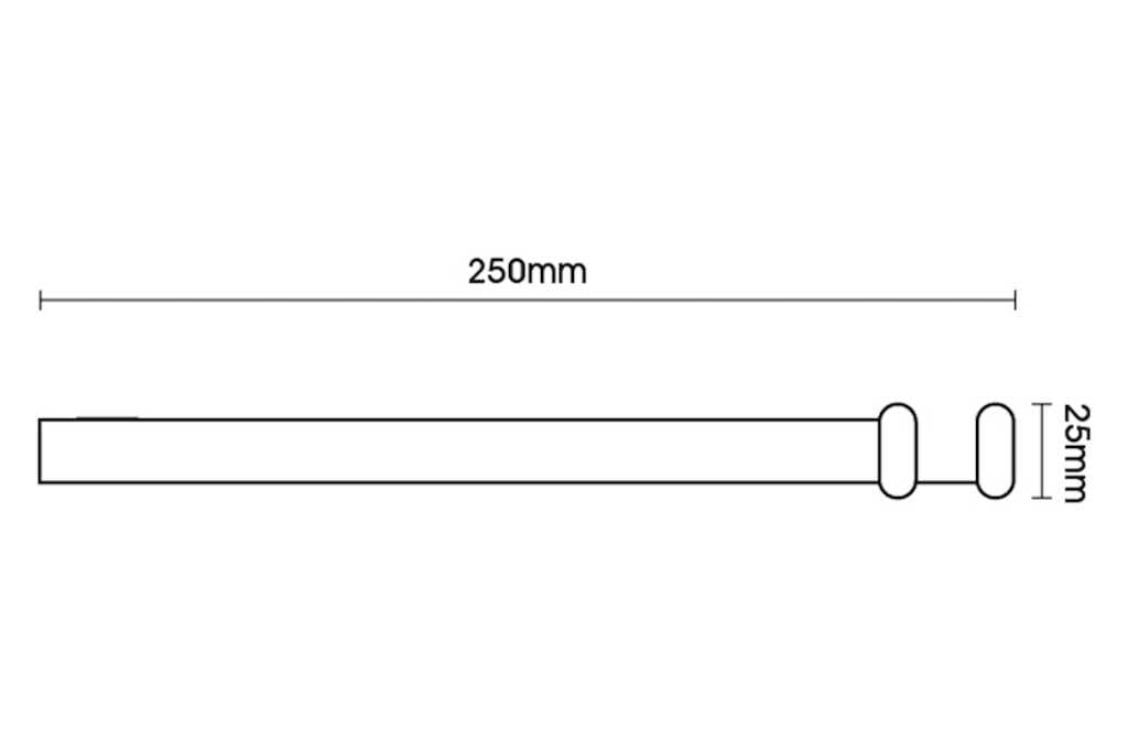 Artisan 16mm Classic Wrought Iron 300cm Curtain Pole Stopper