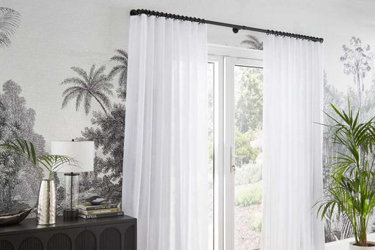 28mm Neo French Pole Matt Black 200cm