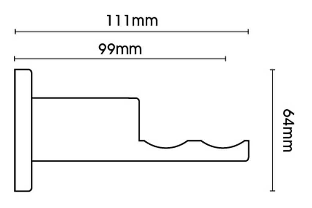 28mm Neo Chrome Passover Bracket