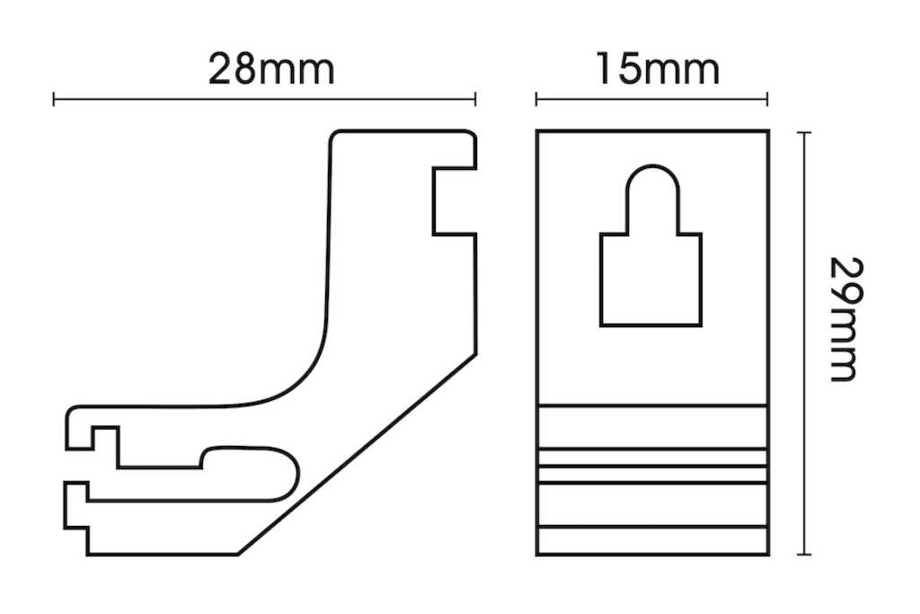 Harrison Drape White Drape Bracket