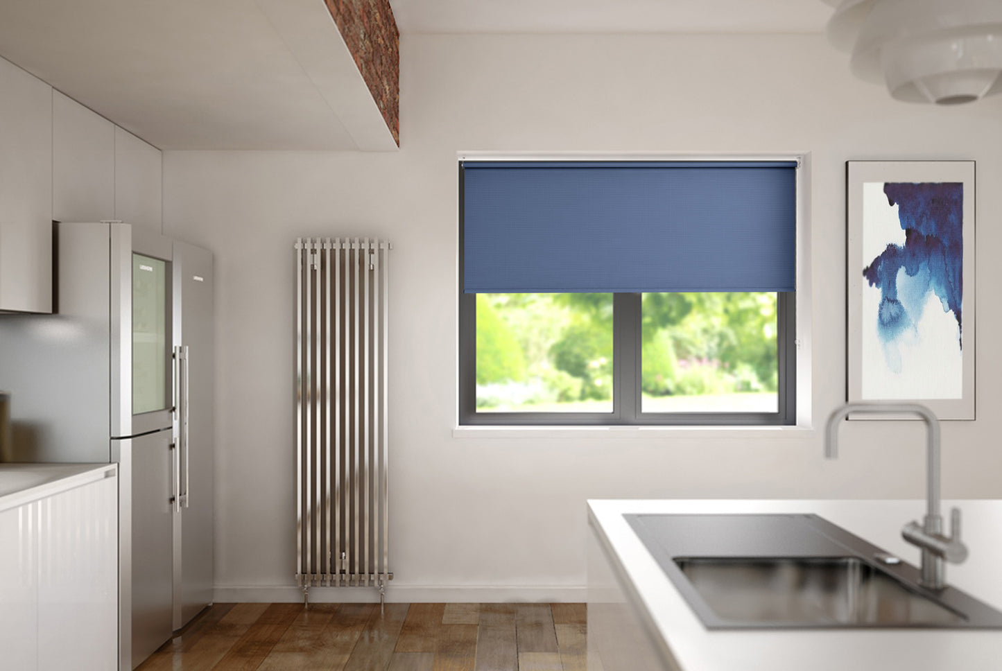Speedy Blackout Roller Blind 60cm W x 175cm D Navy