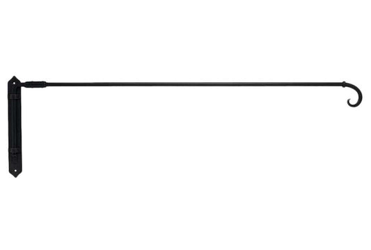 Artisan 12mm Classic Wrought Iron Portiere Rod 100cm Curl