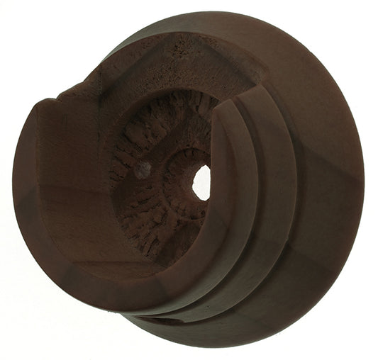 Swish Naturals Wooden Recess Brackets for 28mm dia pole - Dark Walnut - Pack of 2