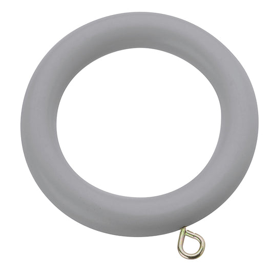 Swish Romantica Wooden Curtain Rings for 28mm dia pole - Pebble - Pack of 6