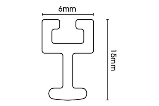 Swish Nylonglyde Track only 500cm