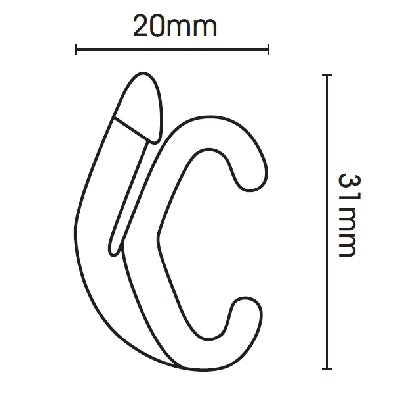 Swish Valance Hooks Pack of 10