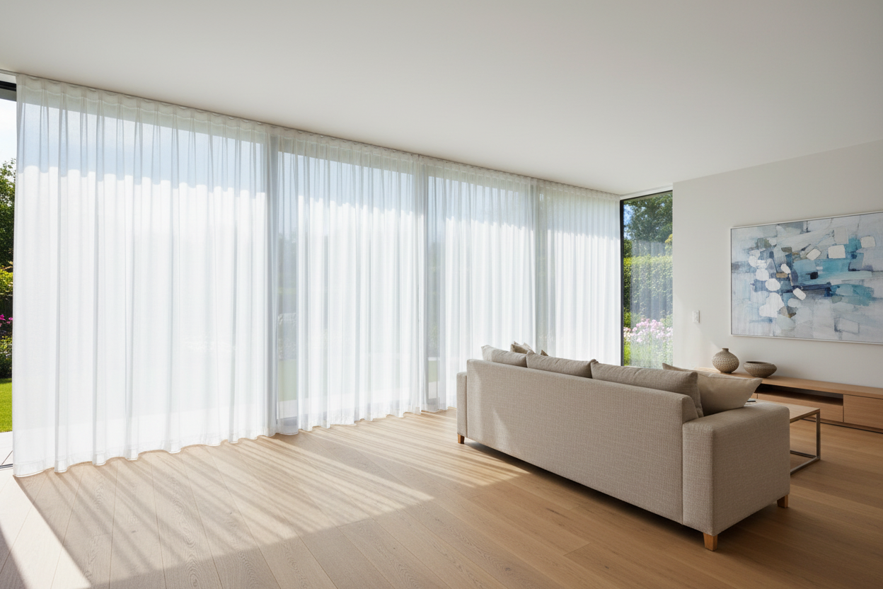 Integra Discreet - voile curtains diffusing summer light